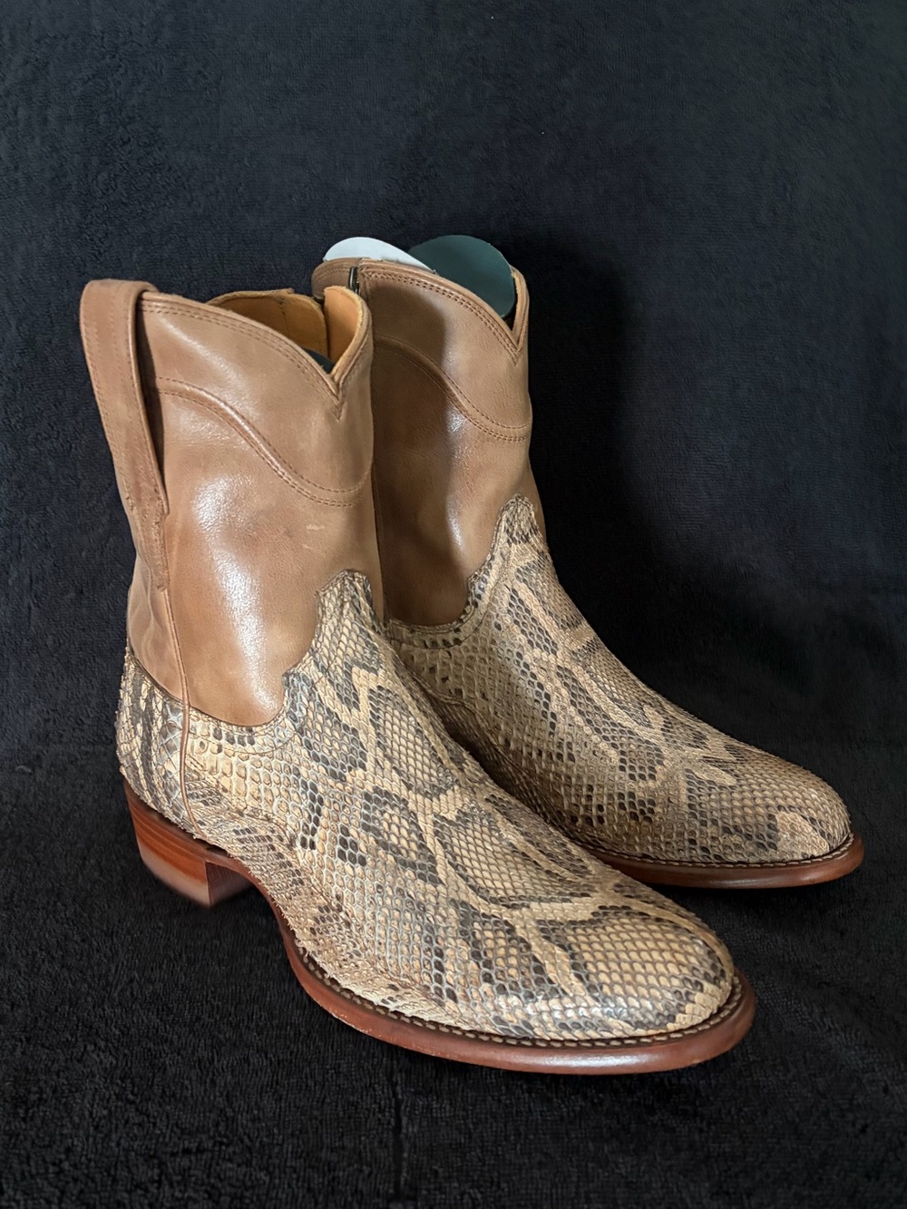 LIMITED EDITION Tecovas The Dean Invasive Python Cowboy Boots Size 10D